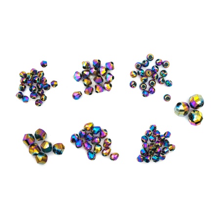 Набор стеклянных бусин 'Радужный', 95+/-2 шт, Astra&Craft