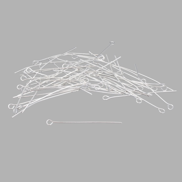 4AR261/262 Штифты с петлей 40мм, 50 (+/-5)шт/упак, Astra&Craft (Серебро)