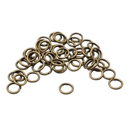 4AR241/242/243 Кольцо соединительное 0,9*6мм, 50шт/упак, Astra&Craft (латунь)