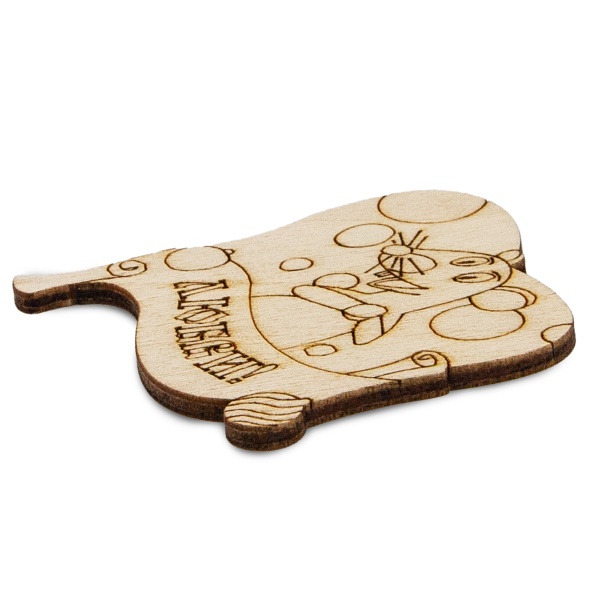 L-1306 Деревянная заготовка ' Любви' 6,3*6,9*0,3см Astra&Craft