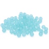 2008 Бусины пластиковые, полупроз., матовые цвет., круглые, 8мм, 20гр,70(+/-5)шт/упак, Astra&Craft (004 бирюзовый)