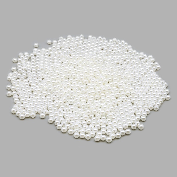(7706546/7738650) Бусины круглые, пластик, 10мм, 500гр Astra&Craft (001 NL белый)