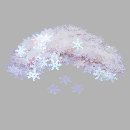 Пайетки 'снежинки' 13мм, Astra&Craft 10г (119 розовый прозрачный с эффектом AB)