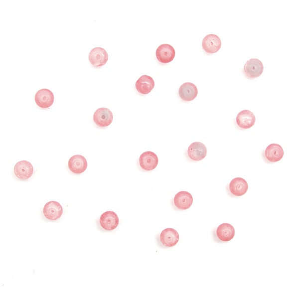 1301131 Бусины стеклянные 'Нефритовое кракле' 6мм, упак/59шт., Astra&Craft (1 розовый)