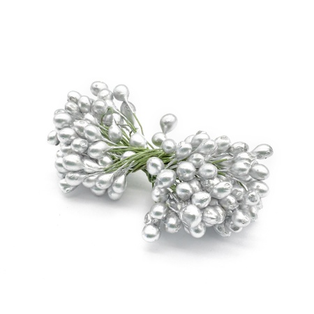 AR561 Тычинки для искусственных цветов 0,5*6см, вес 10гр. (серый)