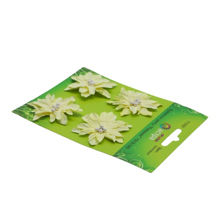 YX15-145 Бумажные цветы 'Ромашки', d 5 см, упак./4 шт., Astra&Craft (кремовый)