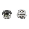 4AR167/168 Хрустальные стразы в цапах/серебро, 8мм, 20шт/упак, Astra&Craft (39 дымчато-серый)