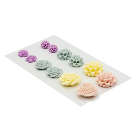 Декор для рукоделия 'Цветы' 12 шт/упак, Astra&Craft (ARS2077)