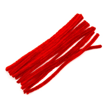 Синель-проволока, 12 мм*30см, 15шт/упак, Astra&Craft (A-028 красный)