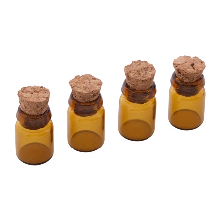 AR275 Стеклянная бутылочка с пробкой 1,0*1,8см