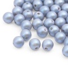 Бусины пластиковые, 'жемчуг' с покрытием АВ, цветные, круглые, 8мм, 25гр, Astra&Craft (17 серо-голубой)