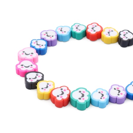 ZZ1363 Бусины из полимерной глины 'Веселое облако', 300шт/упак, Astra&Craft