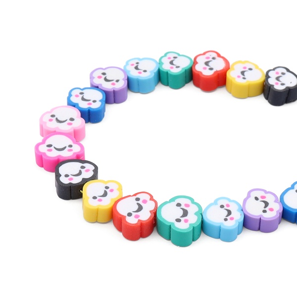 ZZ1363 Бусины из полимерной глины 'Веселое облако', 300шт/упак, Astra&Craft