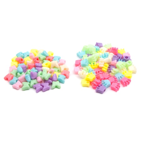 CN2038-6576 Бусины 'Короны и бабочки', пластик, 2*20гр, Astra&Craft