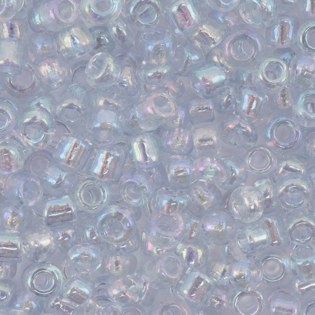 Бисер 11/0, 500 г., Astra&Craft (172А серый/прозрачный, радужный)