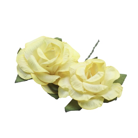 MH3-2324 Набор декоративных цветов D=4,3*2см, 6шт, Astra&Craft (E13 желтый)