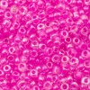 Бисер, (стекло), 11/0, упак./20 гр., Astra&Craft (205 фуксия/прозр.с цвет.центром(радужный))
