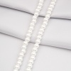 Бусины стеклянные на нитке, 6 мм, длина 40 см, Astra&Craft (SA-01 белый жемчуг)