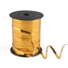 Лента упаковочная металлизированная (для шаров и подарков) 5мм*250м/бобина (золото металлик)