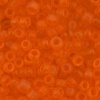Бисер, (стекло), 11/0, упак./20 гр., Astra&Craft (M9В т.оранжевый/прозрачный матовый)