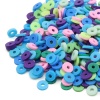 Бусины плоские из полимерной глины 6мм 20г, Astra&Craft (B6 синий микс)