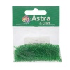 Бисер, (стекло), 11/0, упак./20 гр., Astra&Craft (7 св.зеленый/прозрачный)