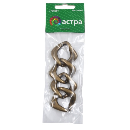 3785 Цепь, 10см, размер звена 34х34мм (латунь)