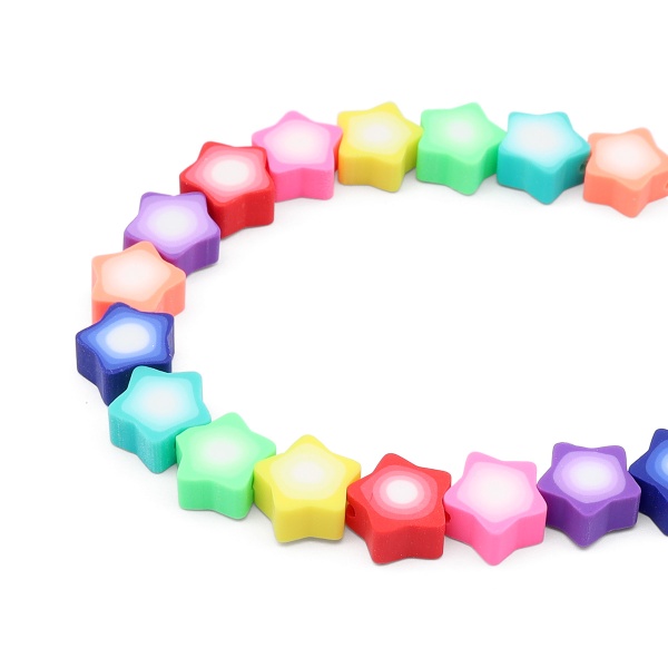 ZZ1381 Бусины из полимерной глины 'Звездочки', 300шт/упак, Astra&Craft