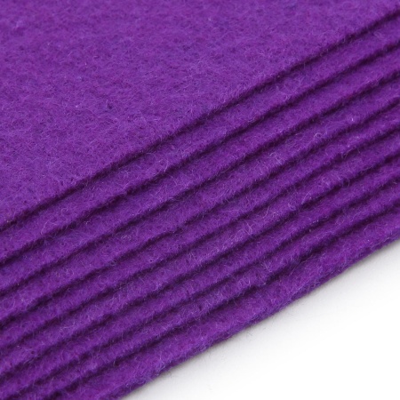 Фетр листовой мягкий, 1.0мм, 20х30см, 10 шт/упак Astra&Craft (AF881 ультрафиолет)