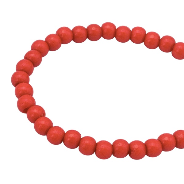 Бусины пластиковые, глянцевые, цветные, круглые, 4мм, 15гр, 440(+/-20)шт/упак, Astra&Craft (37# красный)