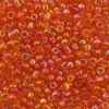 Бисер, (стекло), 11/0, упак./20 гр., Astra&Craft (169В т. оранжевый/прозрачный, радужный)