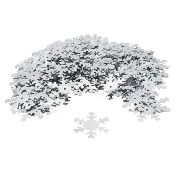 Пайетки 'снежинки', 24 мм, упак./10 гр., Astra&Craft (1 серебро)