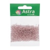 Бисер, (стекло), 11/0, упак./20 гр., Astra&Craft (1103 св. розовый/прозрачный)