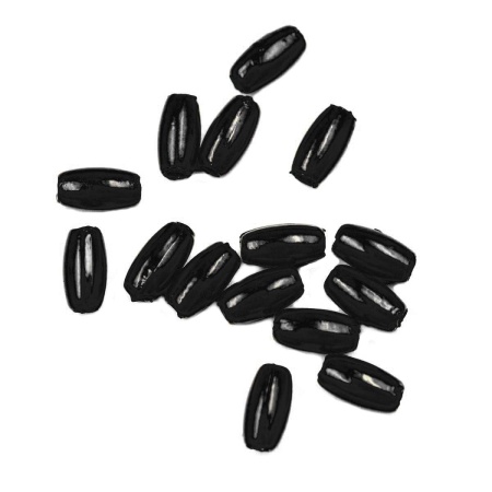 4AR293/294 Бусины пластиковые, 'жемчуг', цветные, рис, 3*6мм, 15гр, Astra&Craft (J560 черный)