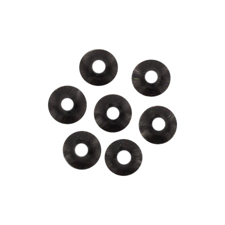 Пайетки объемные, 6 мм, 10 г Astra&Craft (50113 - черные голографик)