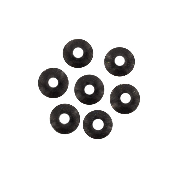 Пайетки объемные, 6 мм, 10 г Astra&Craft (50113 - черные голографик)