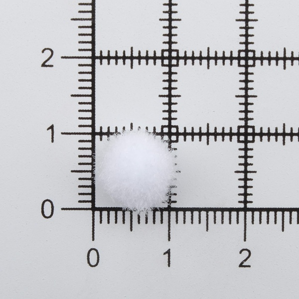 Помпоны декоративные 10мм, 100шт/упак, Astra&Craft (PA-001 белый)