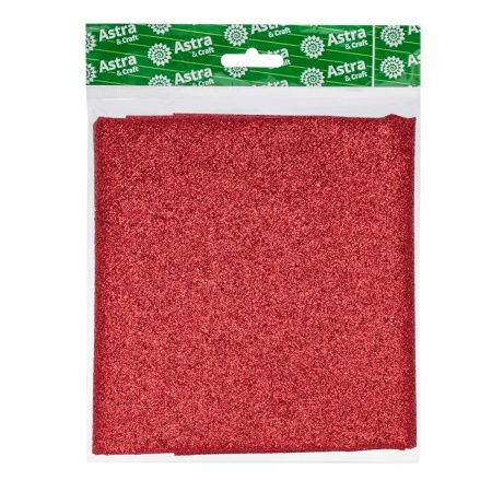 AR1369 Нетканый материал с глиттером 47*50см (красный)