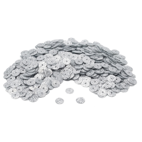 Пайетки 'Глиттер', 6мм, Astra&Craft, 10г (9601 серебро)