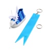 Брелок самосборный Кеды со светоотражающей подвеской 'флажок', сине-голубой