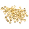 4AR202 Шапочка для бусин, 3мм 100шт/упак, Astra&Craft (Золото)