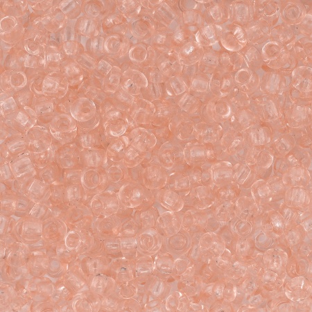 Бисер, (стекло), 11/0, упак./20 гр., Astra&Craft (9А нежно-розовый/прозрачный)
