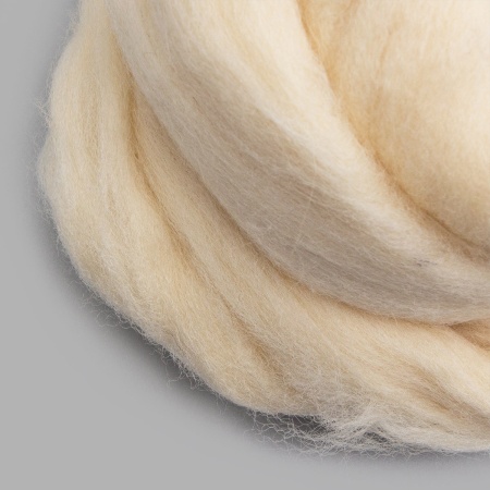 Шерсть для валяния полутонкая, 50 гр., Astra&Craft (001 суровый)