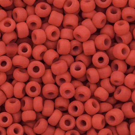 Бисер, (стекло), 11/0, упак./20 гр., Astra&Craft (M45 красный/непрозр.матовый)