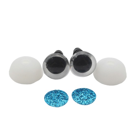 AR1216-A Глаза искристые голубые 12мм, 2шт/упак