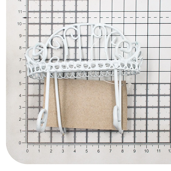 KB3135 Металлический мини стул, белый 8,7*4*7,5см Astra&Craft