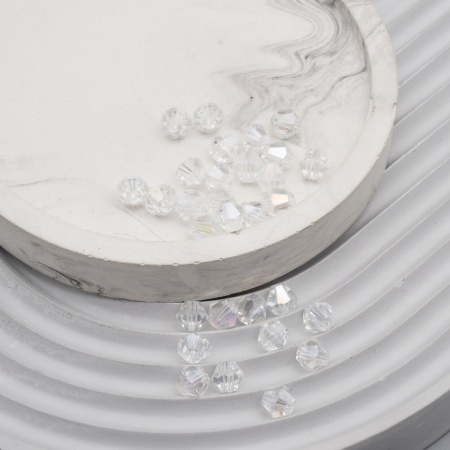 Z-439 Бусины стеклянные, 6*6 мм, упак./30 шт., Astra&Craft (849 прозрачный АВ)