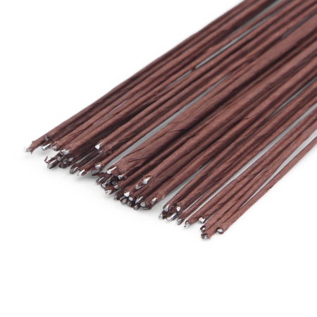 Проволока флористическая, бумажная оплетка, 0,8 мм*60 см, 50 шт. (+/-3 шт.), Astra&Craft (коричневый)