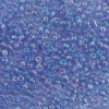 Бисер, (стекло), 11/0, упак./20 гр., Astra&Craft (166 св. синий/прозрачный, радужный)