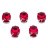 ОЦ005НН1014 Хрустальные стразы в цапах овальной формы, красный 10х14 мм, 5 шт.